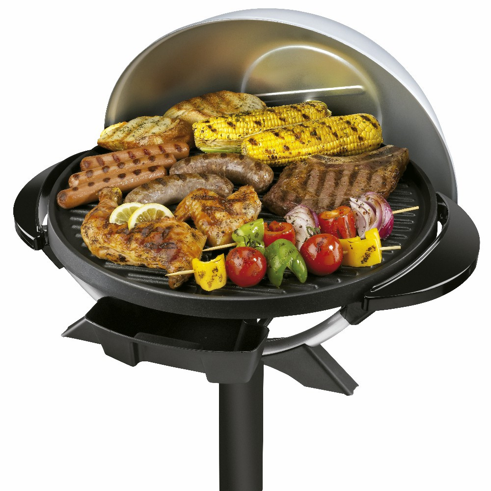 PARRILLA ELECTRICA FAMILIAR GEORGE FOREMAN GFO3320S-CL 15 PORCIONES 2000W + ADAP- NGO