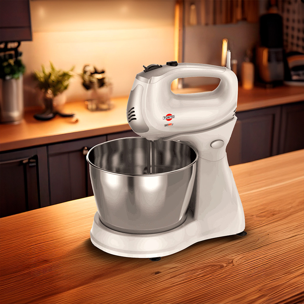 BATIDORA TOKYO BATIMAX BLANCA 5 VELOCIDADES 1 BOWL INOX 3 LTS