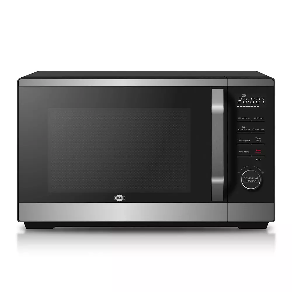 MICROONDAS AIRFRYER + GRILL TOKYO 23 LTS. INTERIOR ACERO INOX PANTALLA LED 1.300- NGO
