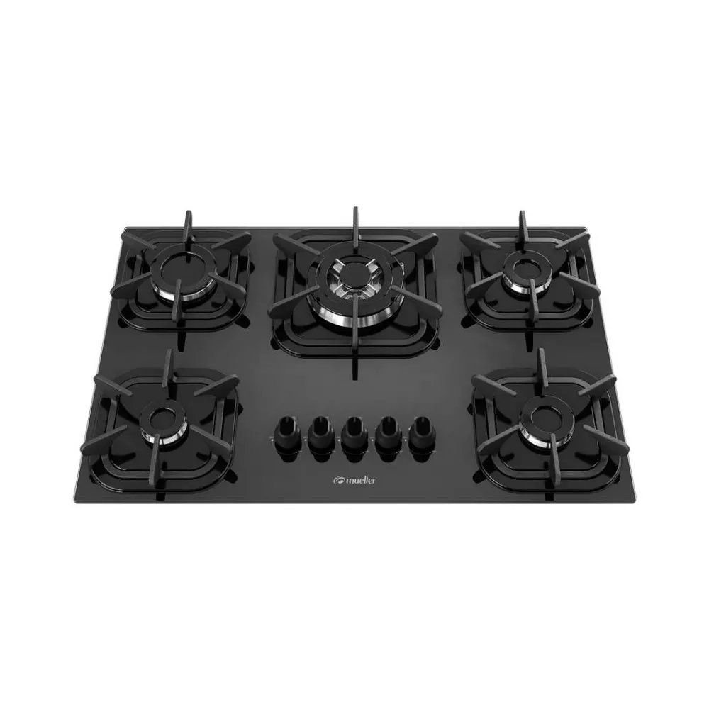 ANAFE MUELLER 5H COOKTOP NEGRO EMPOTRABLE -CON ENCENDIDO AUTOMATICO