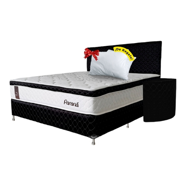 SOMIER COMPLETO ENJOY 1.60X2.00 100KG + 2 ALMOHADAS PARANA