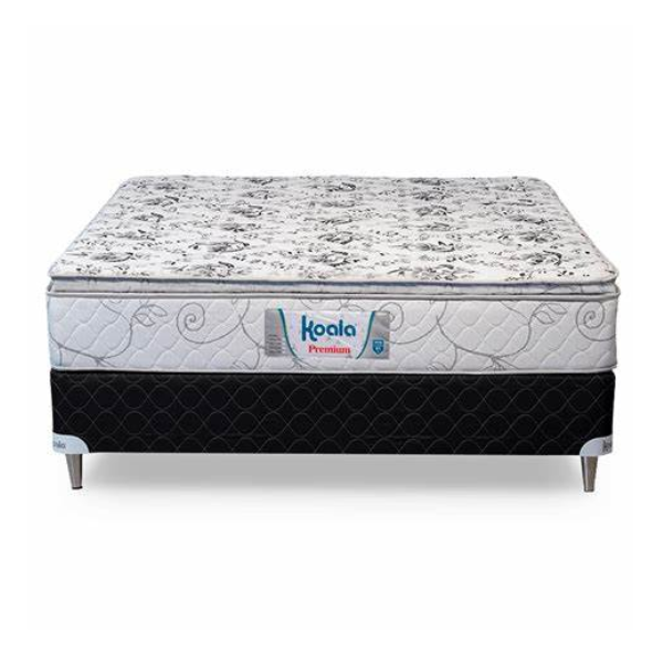 SOMIER KOALA 140X190 PREMIUM BASE+ COLCHON+ 2 ALMOHADAS