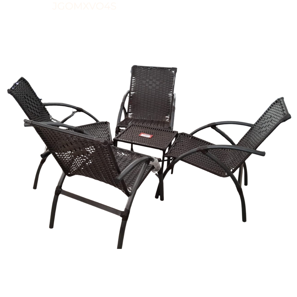JUEGO DE JARDIN IVONE 4 SILLAS MOVELMAX