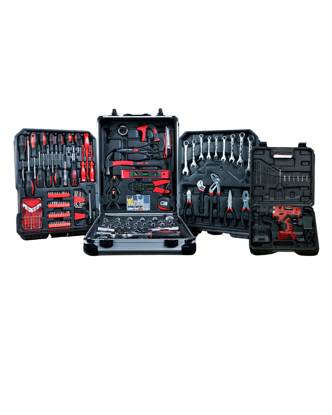 COMBO KIT HERR NAPPO NHK-110 VALIJA 499 PIEZAS +KIT TALADRO NHK-054