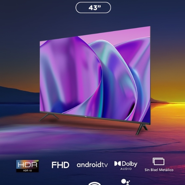 TV TCL SMART 43 ANDROID 2K FHD FRAMELESS 43S4500A WIFI DOLBY AUDIO