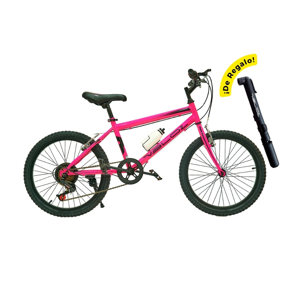 BICICLETA VELOZ 20" ROCKET ROSA CICBV20F-002-AR