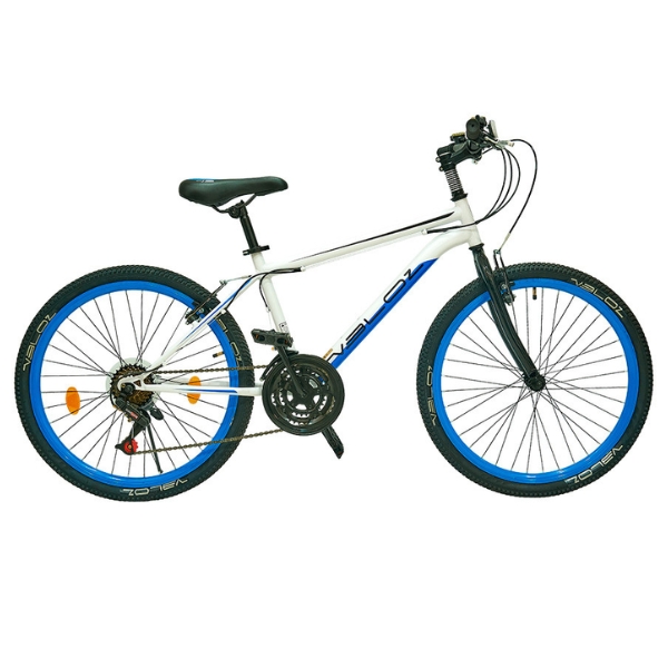 BICICLETA VELOZ 24" VORTEX BLANCO/AZUL CICBV24A-003-AR